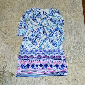 Lilly Pulitzer ladies size small 3/4 sleeve dress UPF 50+ Sophie